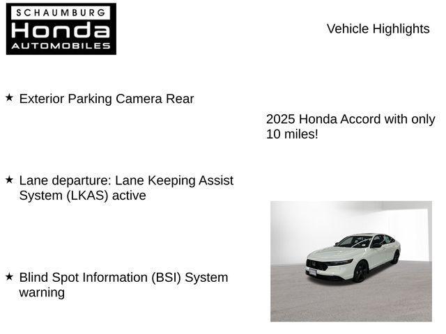 new 2025 Honda Accord Hybrid car, priced at $34,617