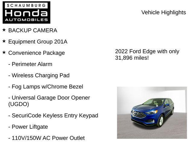 used 2022 Ford Edge car, priced at $24,400