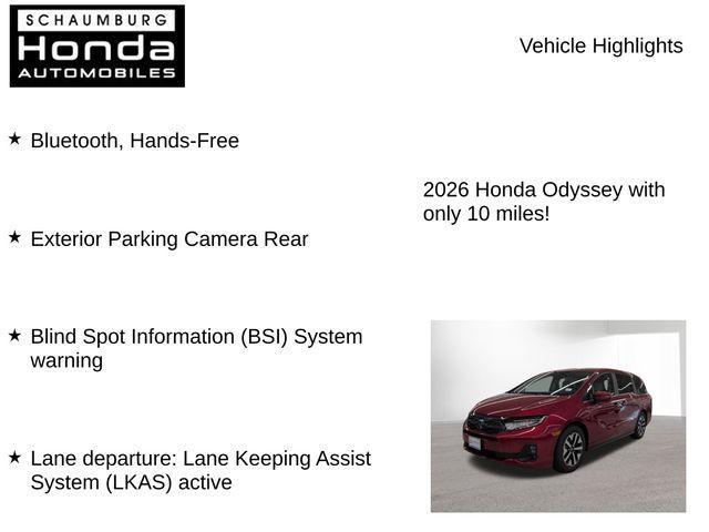 new 2026 Honda Odyssey car, priced at $42,064