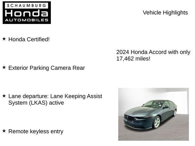 used 2024 Honda Accord car, priced at $25,100