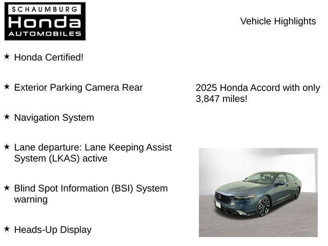 used 2025 Honda Accord Hybrid car, priced at $35,500