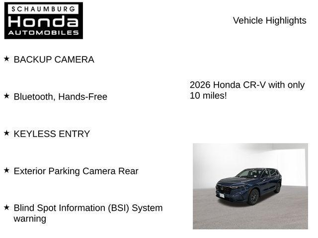 new 2026 Honda CR-V car, priced at $36,376