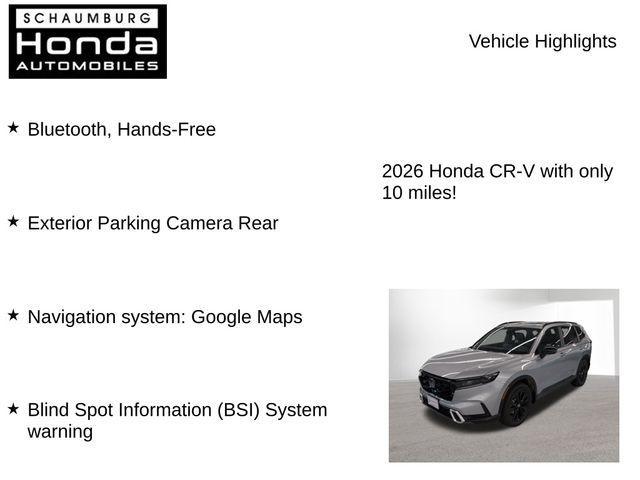new 2026 Honda CR-V Hybrid car, priced at $40,158