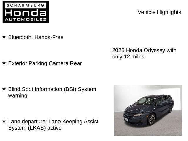 new 2026 Honda Odyssey car, priced at $41,637