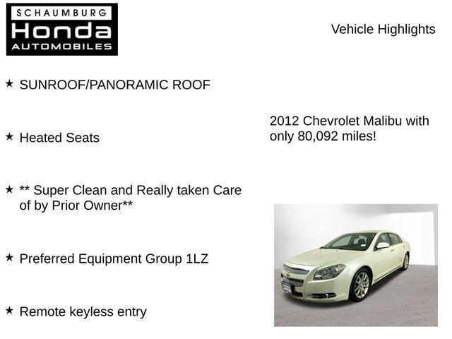 used 2012 Chevrolet Malibu car, priced at $8,300