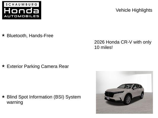 new 2026 Honda CR-V car, priced at $34,903
