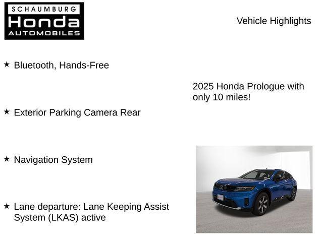 new 2025 Honda Prologue car, priced at $56,650
