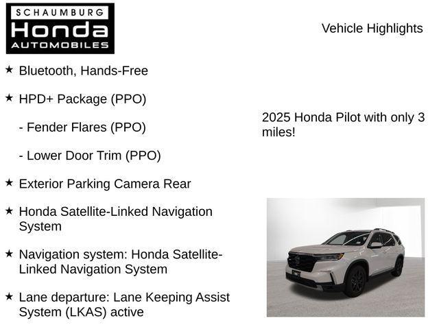 new 2025 Honda Pilot car, priced at $47,621
