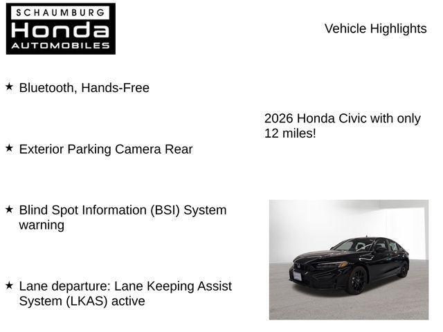new 2026 Honda Civic Hybrid car, priced at $30,257