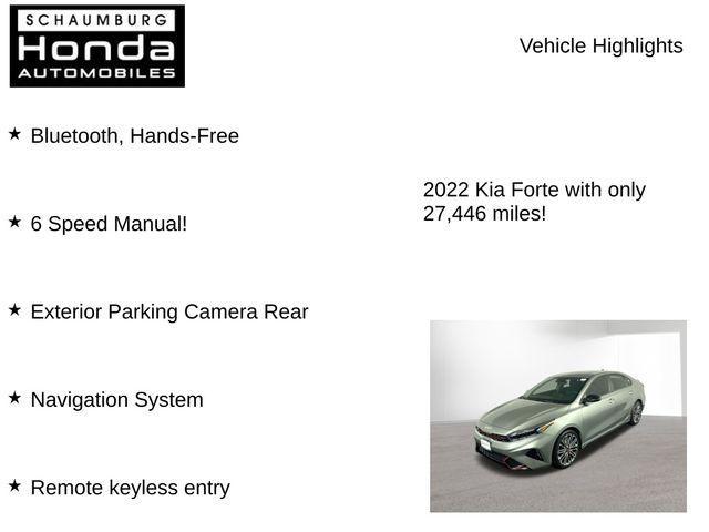used 2022 Kia Forte car, priced at $20,400