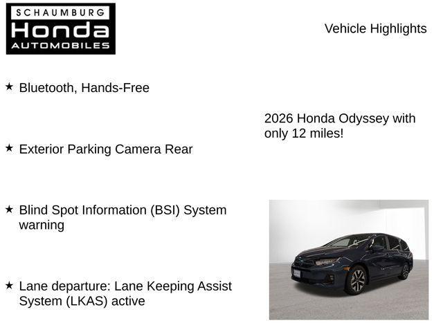 new 2026 Honda Odyssey car, priced at $41,637