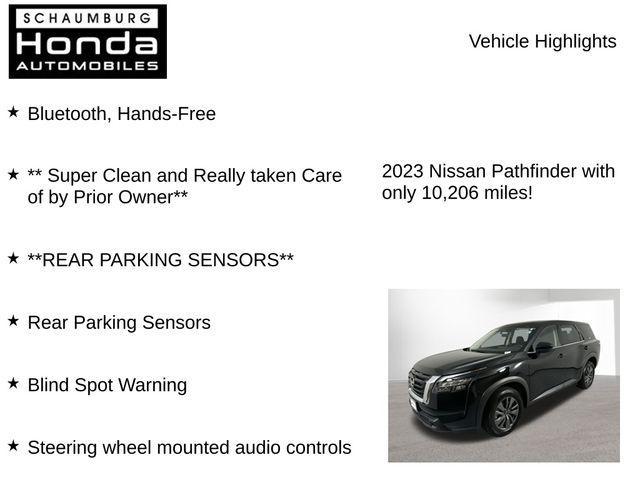 used 2023 Nissan Pathfinder car, priced at $29,600