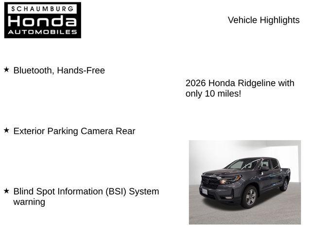 new 2026 Honda Ridgeline car, priced at $43,390