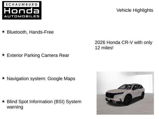 new 2026 Honda CR-V Hybrid car, priced at $40,589
