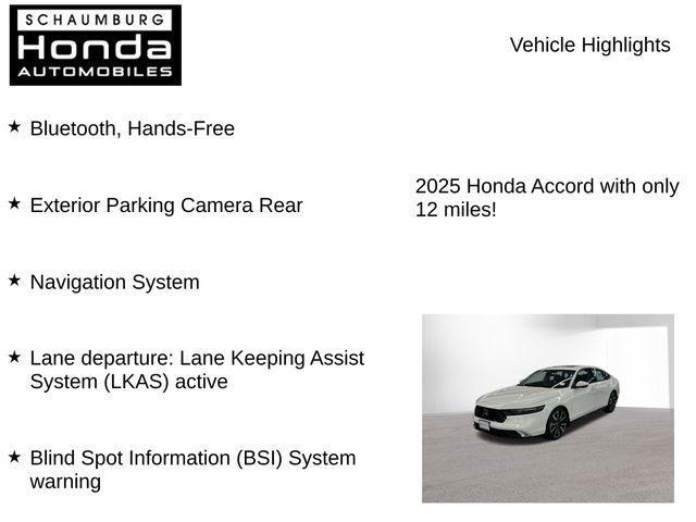 new 2025 Honda Accord Hybrid car, priced at $37,552