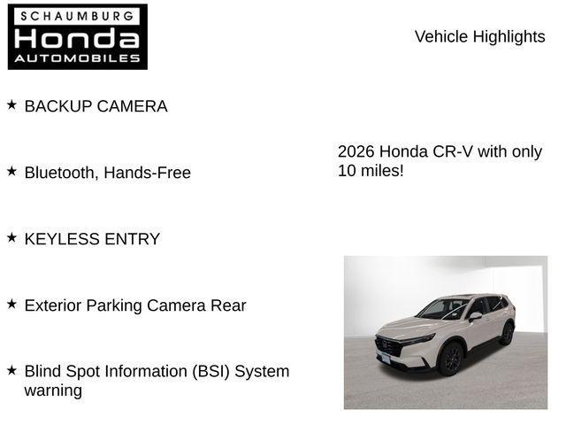 new 2026 Honda CR-V car, priced at $36,808