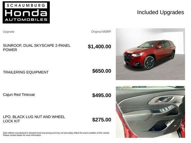 used 2021 Chevrolet Traverse car, priced at $28,600