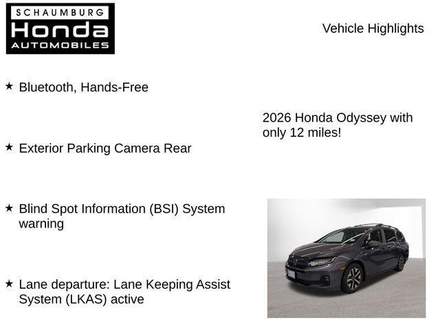 new 2026 Honda Odyssey car, priced at $42,083