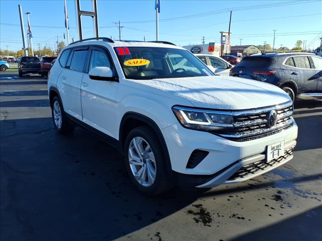 used 2021 Volkswagen Atlas car, priced at $26,580