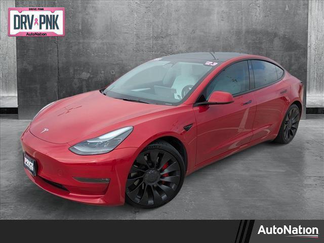 used 2023 Tesla Model 3 car, priced at $33,720