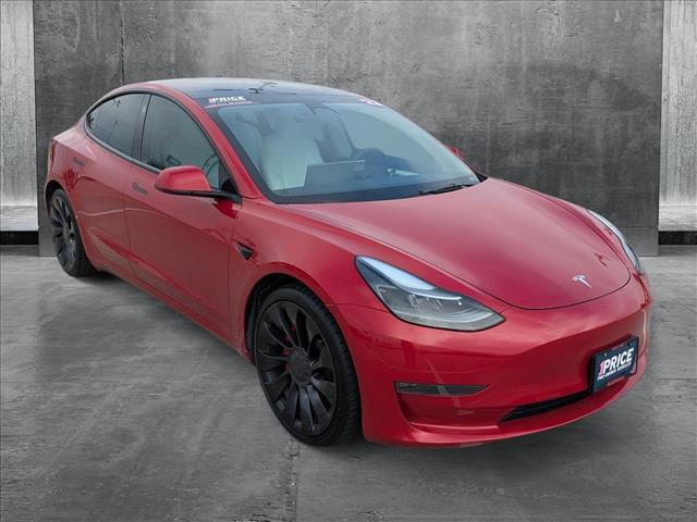 used 2023 Tesla Model 3 car, priced at $33,720