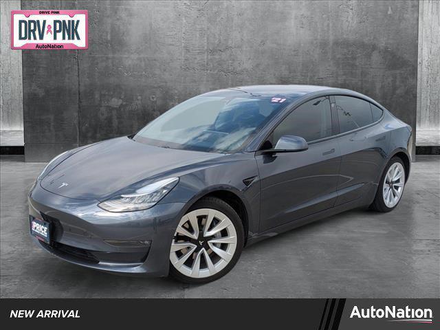 used 2021 Tesla Model 3 car, priced at $27,792