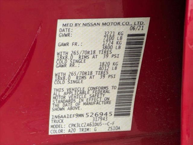 used 2021 Nissan Titan car, priced at $27,402