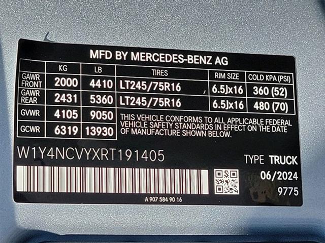 new 2024 Mercedes-Benz Sprinter 2500 car, priced at $79,104