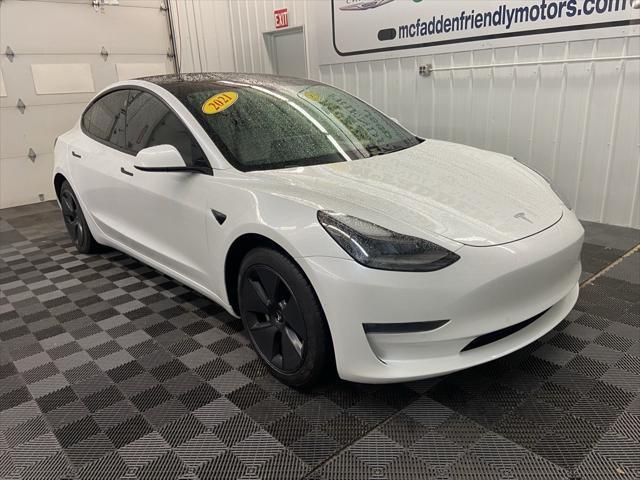 used 2021 Tesla Model 3 car, priced at $27,000