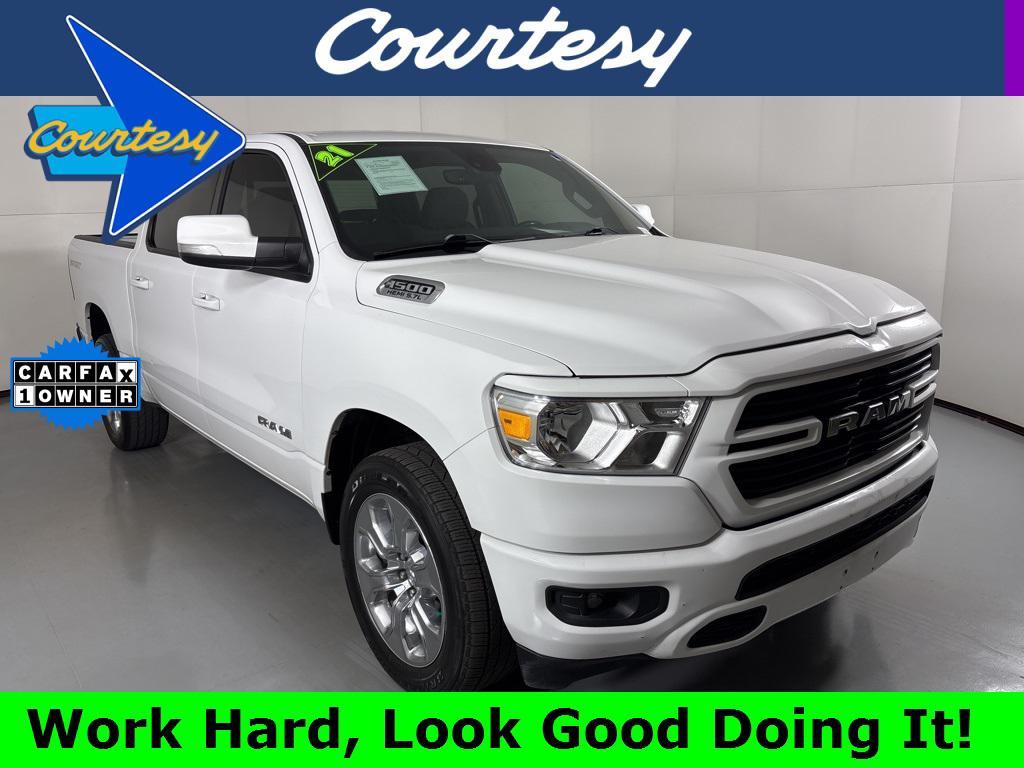 used 2021 Ram 1500 car, priced at $27,250