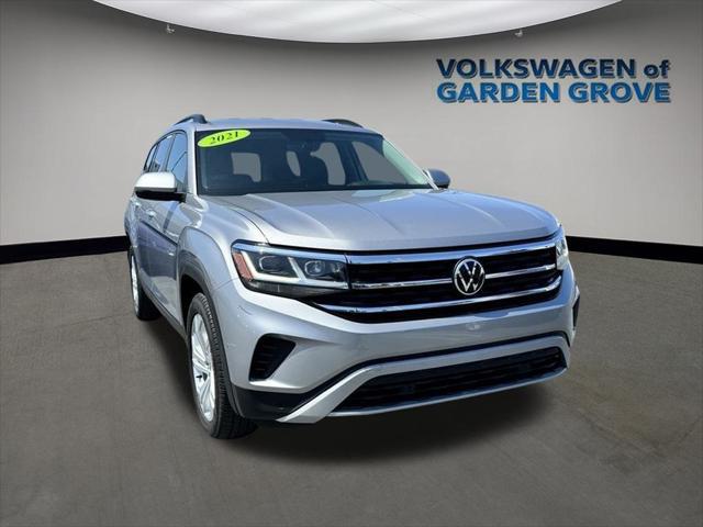 used 2021 Volkswagen Atlas car, priced at $21,199