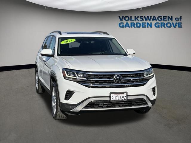 used 2021 Volkswagen Atlas car, priced at $24,658