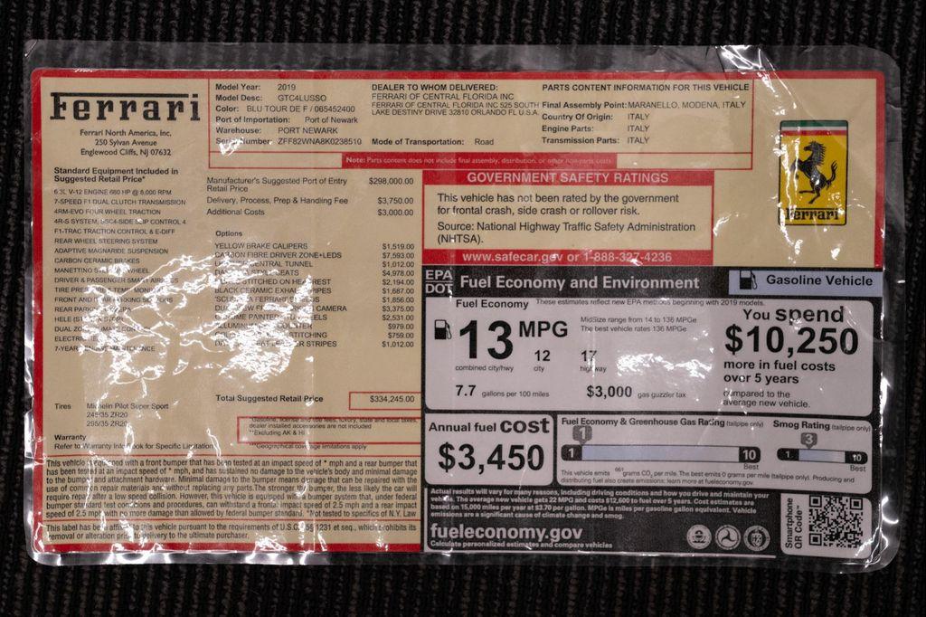 used 2019 Ferrari GTC4Lusso car, priced at $208,900