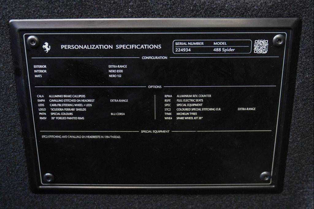 used 2017 Ferrari 488 Spider car, priced at $274,900