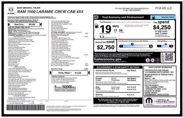 used 2025 Ram 1500 car, priced at $57,990