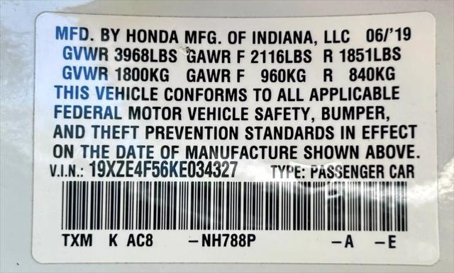 used 2019 Honda Insight car, priced at $16,988