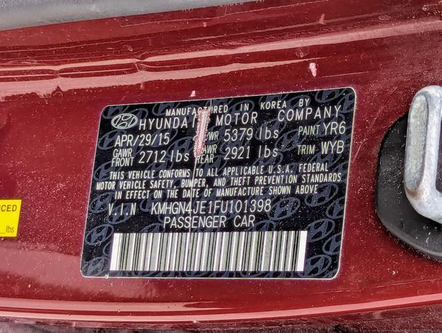 used 2015 Hyundai Genesis car, priced at $14,888