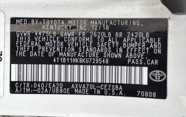 used 2019 Toyota Camry car, priced at $13,988