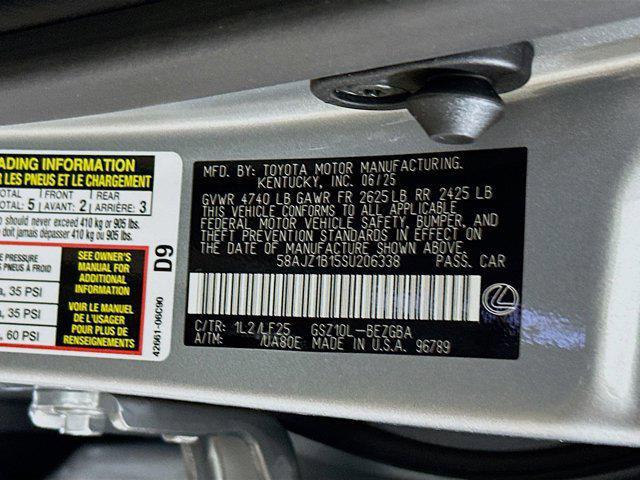 new 2025 Lexus ES 350 car, priced at $55,044