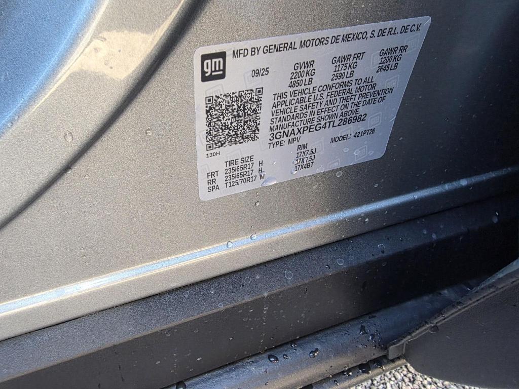 new 2026 Chevrolet Equinox car, priced at $35,144