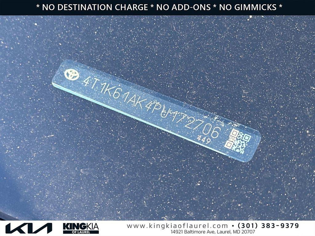 used 2023 Toyota Camry car, priced at $23,000