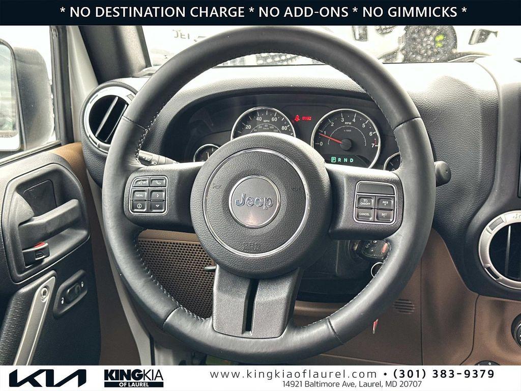 used 2016 Jeep Wrangler Unlimited car, priced at $19,786