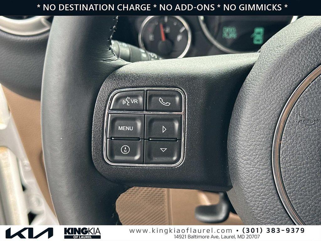 used 2016 Jeep Wrangler Unlimited car, priced at $19,786