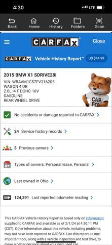 used 2015 BMW X1 car, priced at $10,985