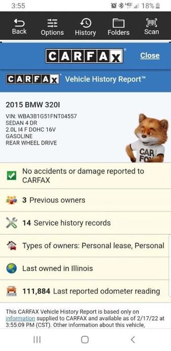 used 2015 BMW 320 car, priced at $15,985