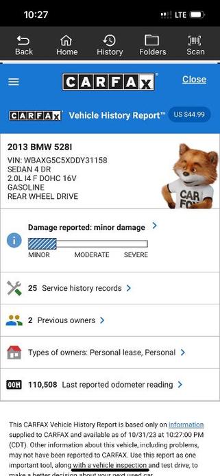 used 2013 BMW 528 car, priced at $11,485