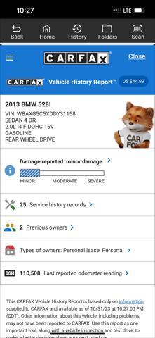 used 2013 BMW 528 car, priced at $10,895