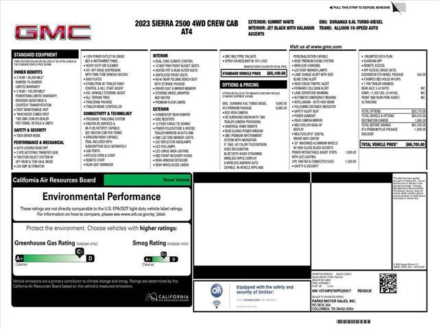 used 2023 GMC Sierra 2500 car, priced at $68,738