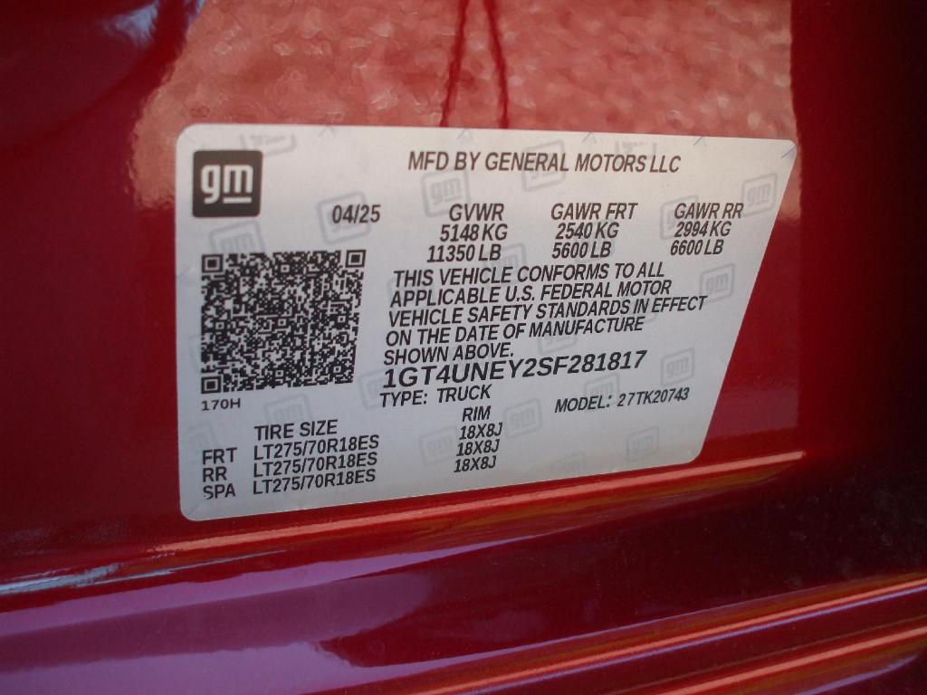 new 2025 GMC Sierra 2500 car, priced at $83,999