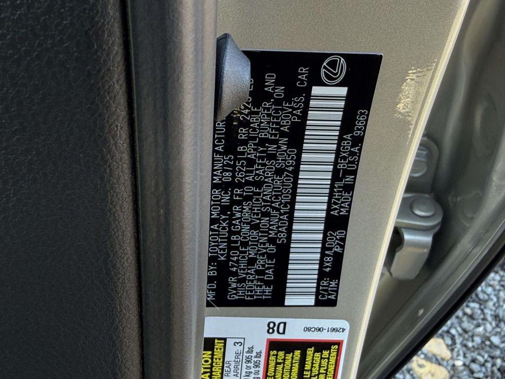 new 2025 Lexus ES 300h car, priced at $49,594